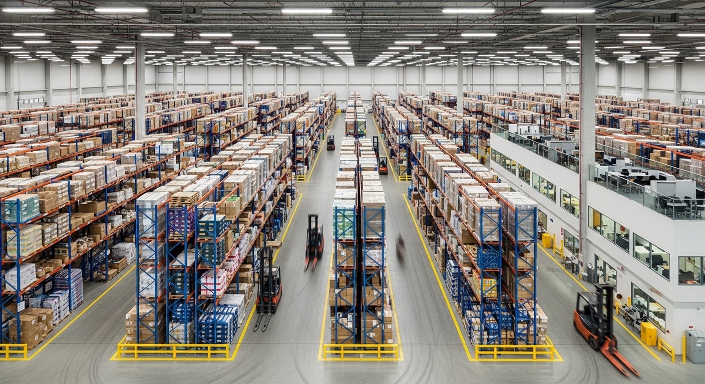 Image of a working warehouse floor to represent Manufacturing insights Training